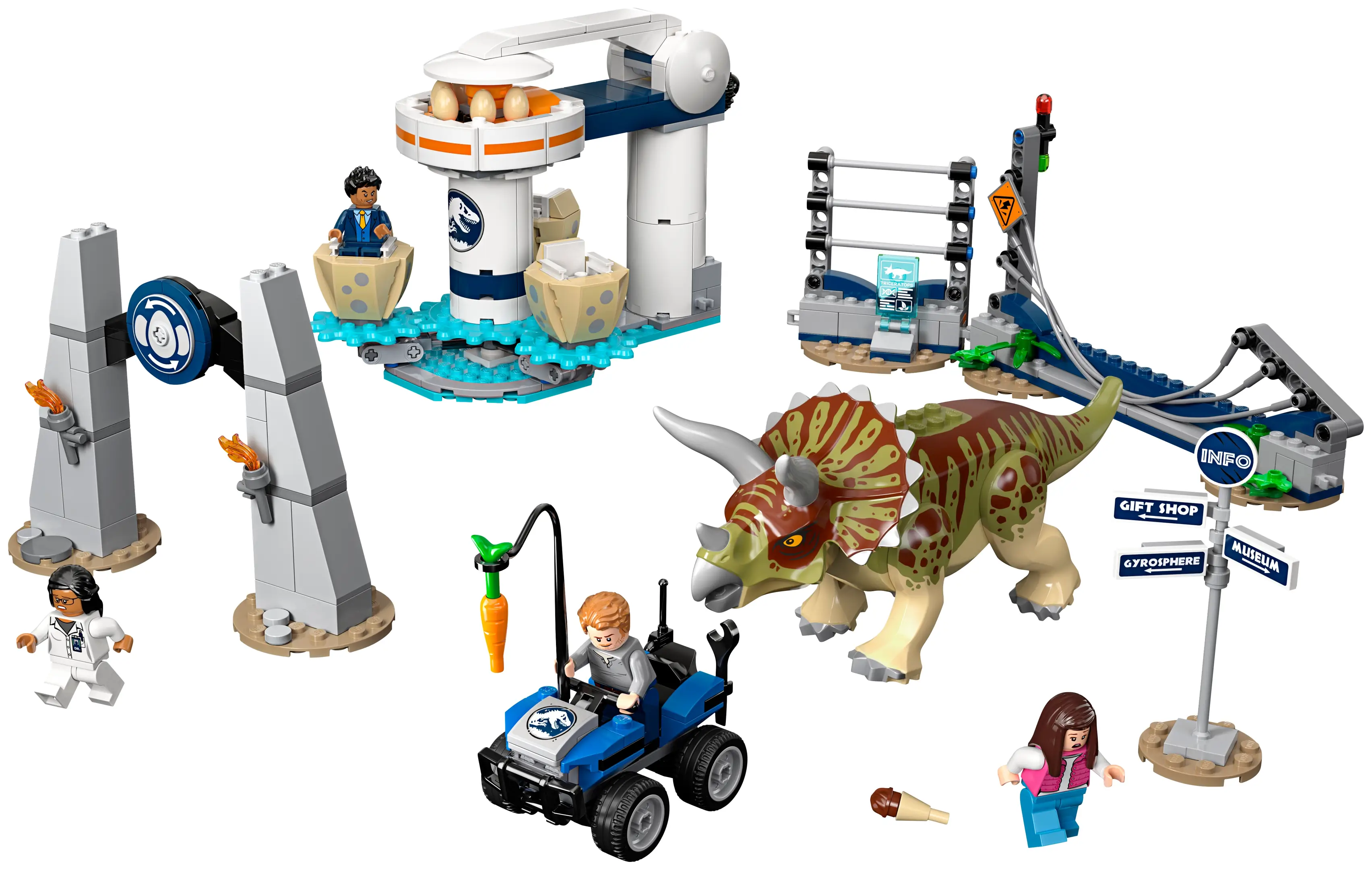 LEGO Jurassic World Triceratops Rampage Set 75937 SetDB