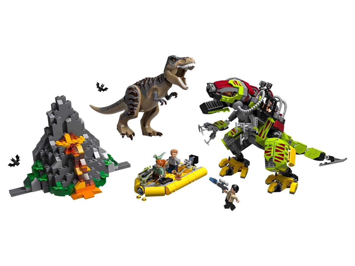 modelo サイン LEGO Jurassic World T. Rex vs. Dino-Mech • Set 75938 • SetDB