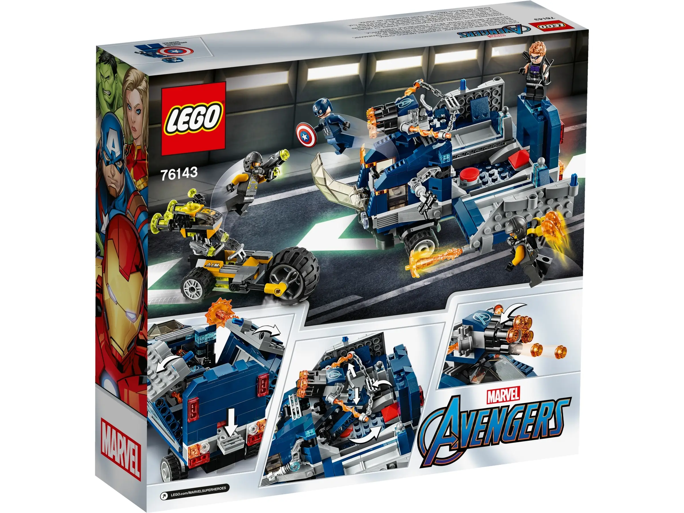 LEGO Marvel Avengers Truck Take down Set 76143 SetDB