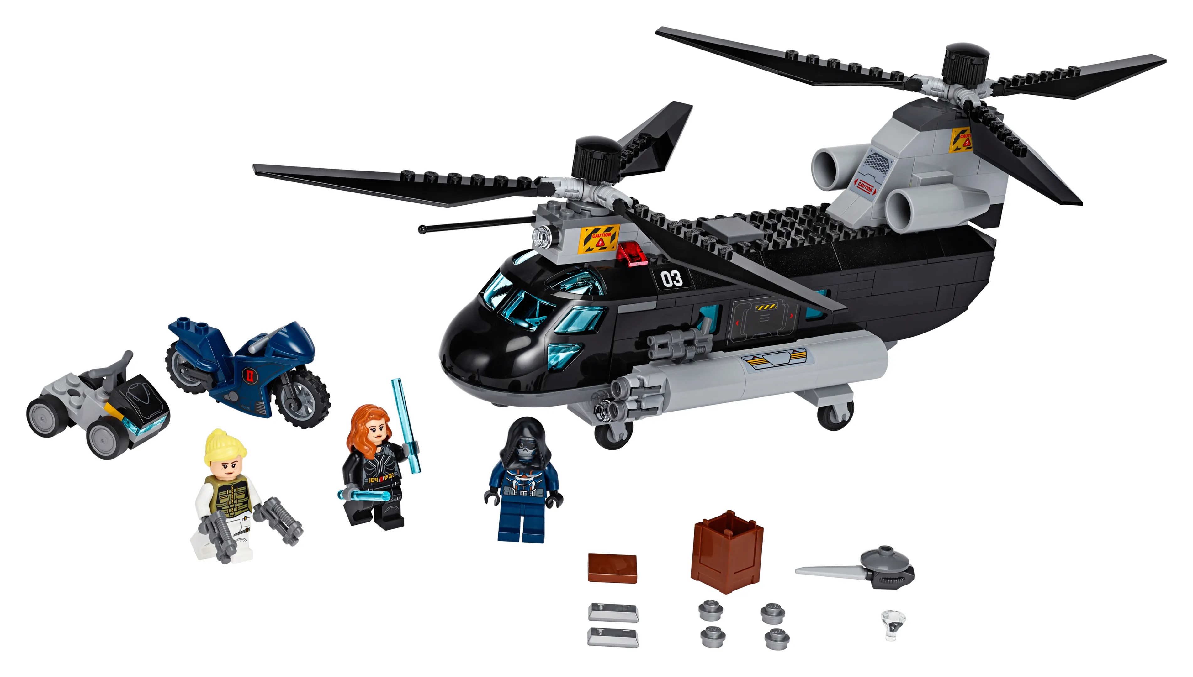 Marvel™ Black Widows Hubschrauber-Verfolgungsjagd Gallery