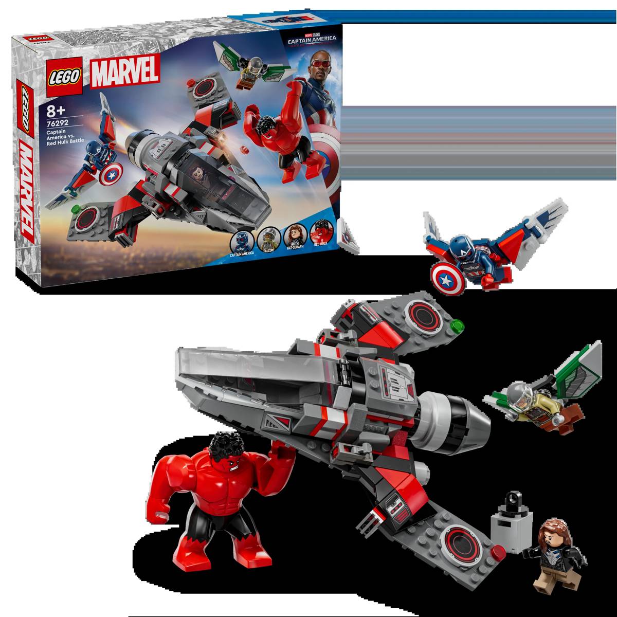 LEGO Marvel Showdown zwischen Captain America und Red Hulk