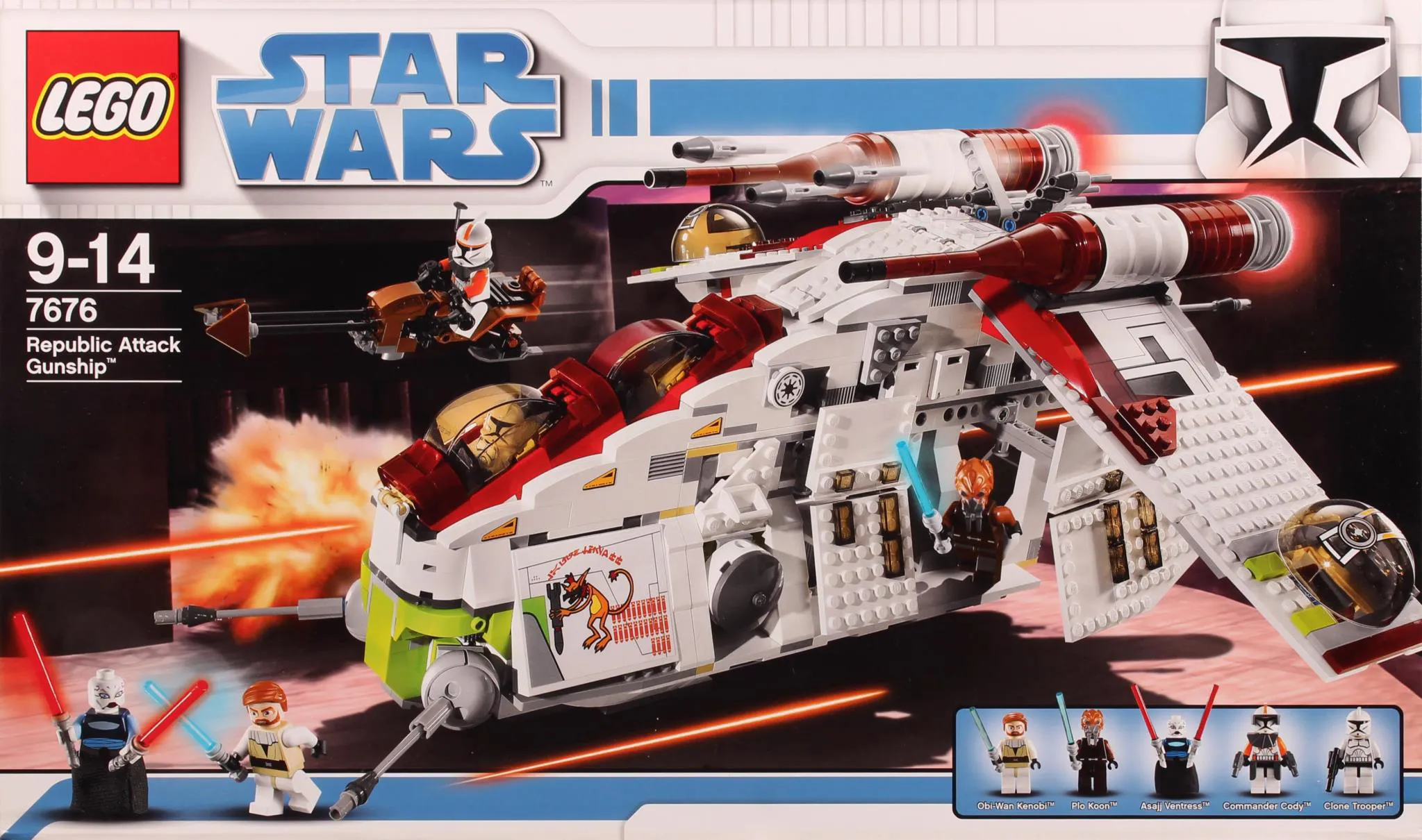 LEGO Star Wars Republic Attack Gunship • Set 7676 • SetDB