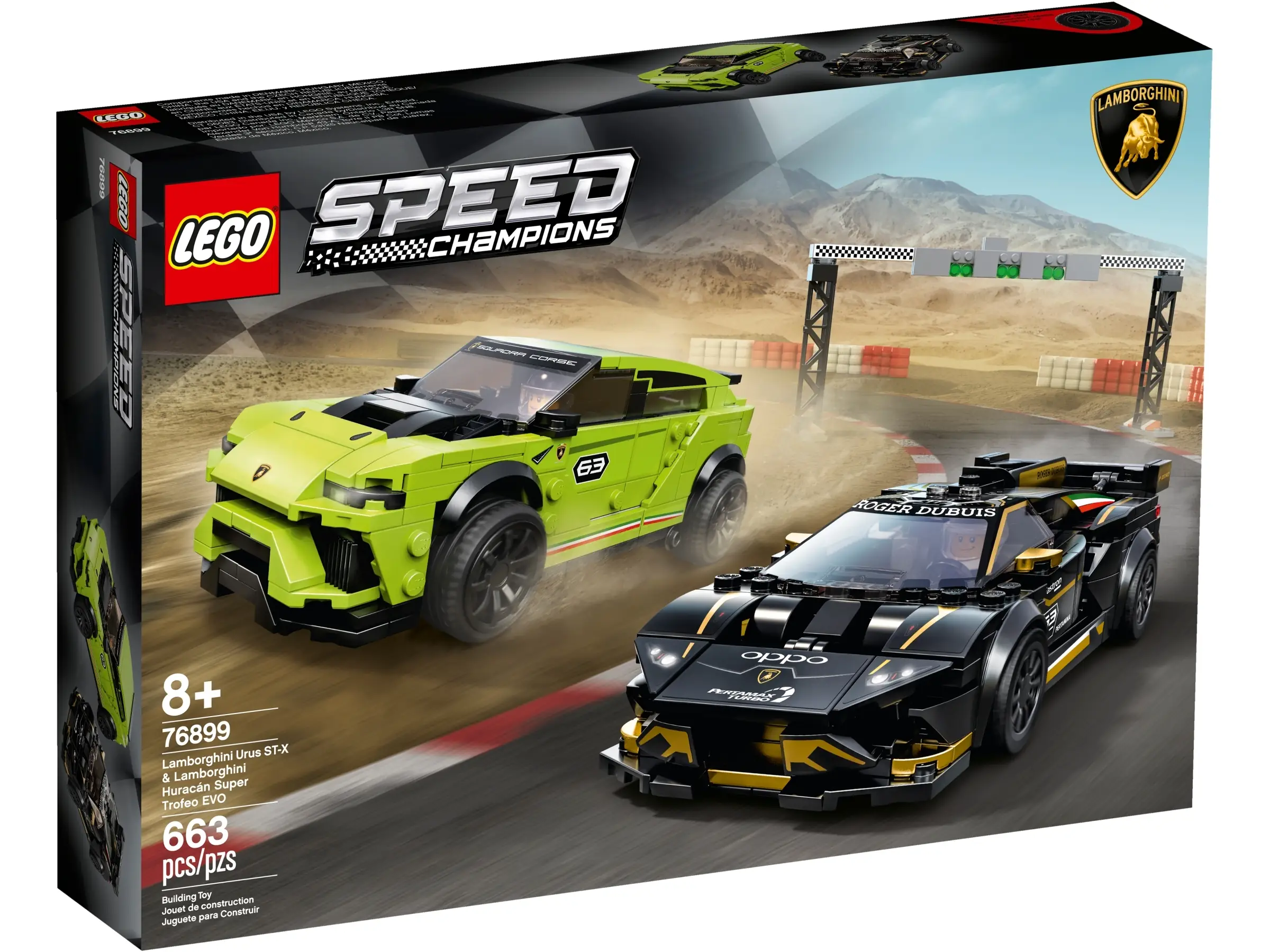 LEGO Speed Champions Lamborghini Urus ST X Lamborghini Huracan Super Trofeo EVO