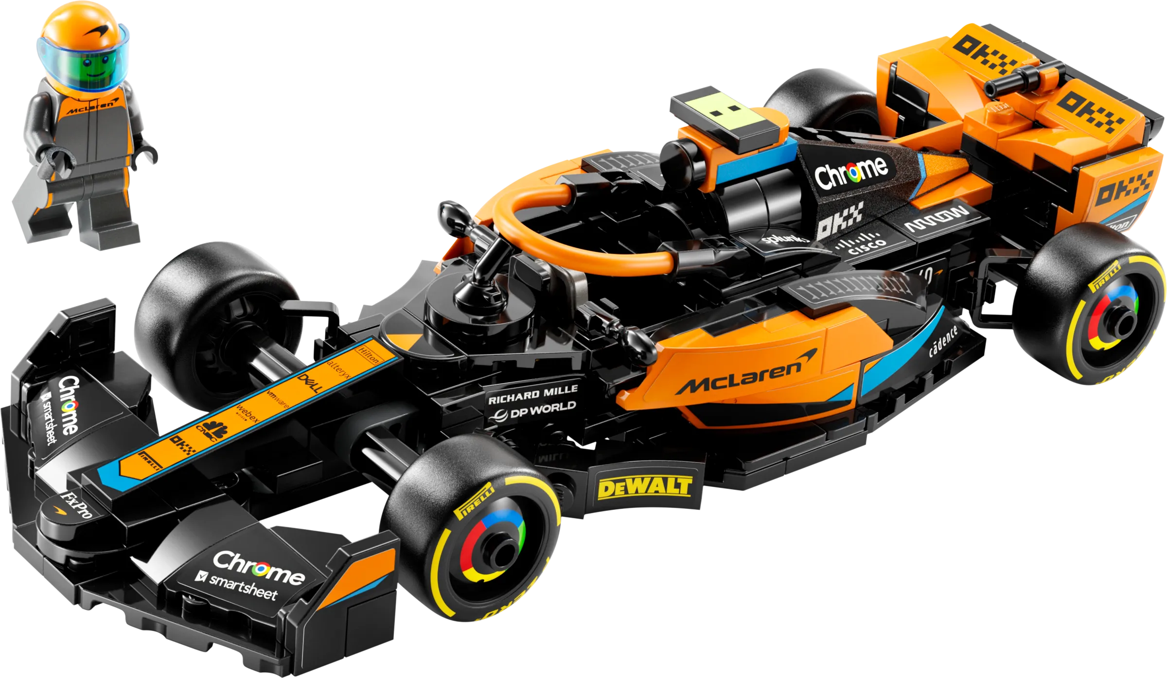 LEGO: LEGO SPEED CHAMPIONS 76919 - MONOPOSTO DA CORSA MCLAREN FORMULA 1  2023 - Vendiloshop