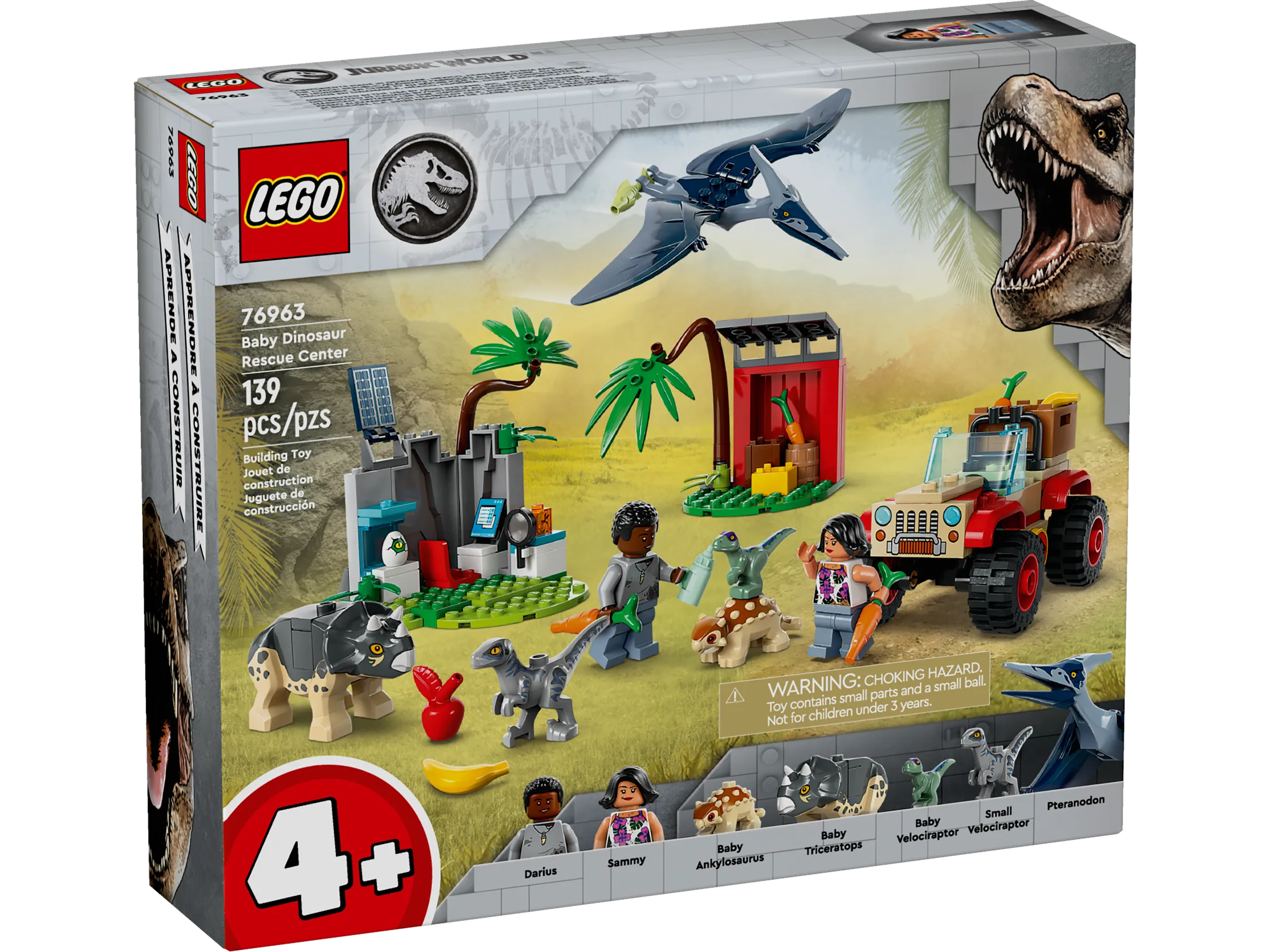 LEGO Jurassic World 76963 Baby Dinosaur Rescue Centre Set