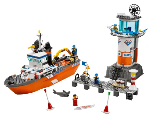 LEGO City Coast Guard Patrol Boat & Tower • Set 7739