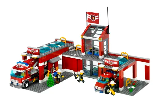LEGO City Fire Station Set 7945 SetDB Merlins Bricks