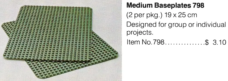 LEGO Baseplates, Green • Set 798 • SetDB • Merlins Bricks