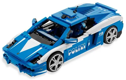 LEGO Racers Lamborghini Gallardo LP 560-4 Polizia • Set 8214