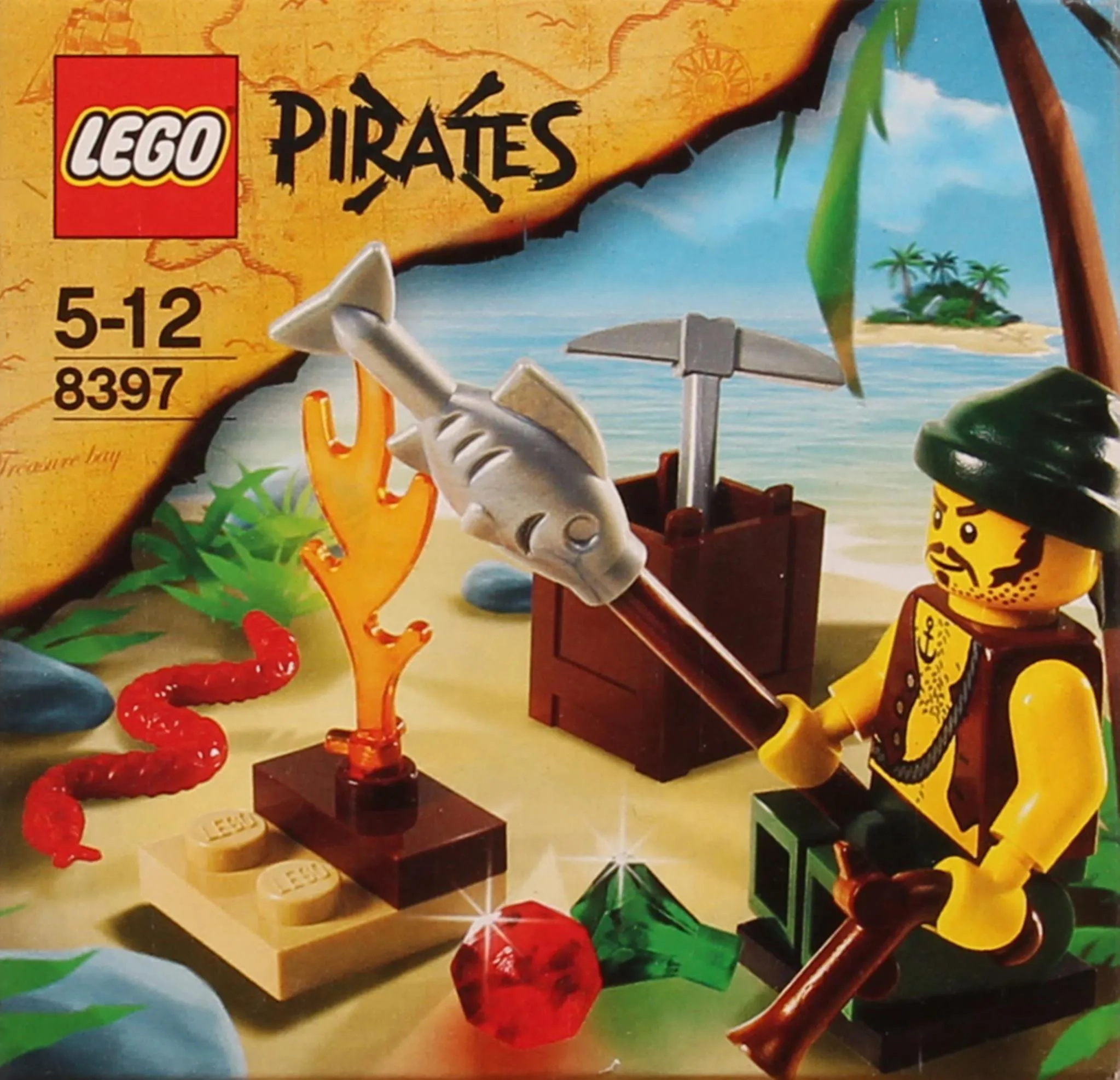 LEGO Pirates Gestrandeter Pirat Set 8397 - Main Image