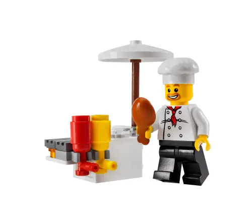 LEGO City BBQ Stand • Set 8398 • SetDB • Merlins Bricks