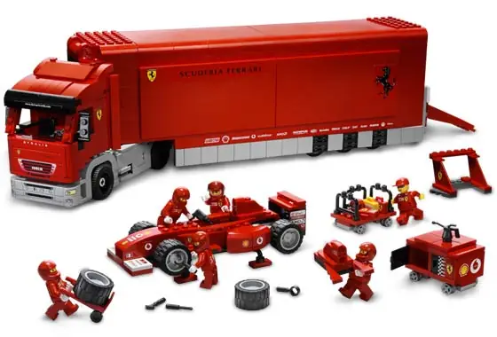 Lego ferrari f1 deals truck