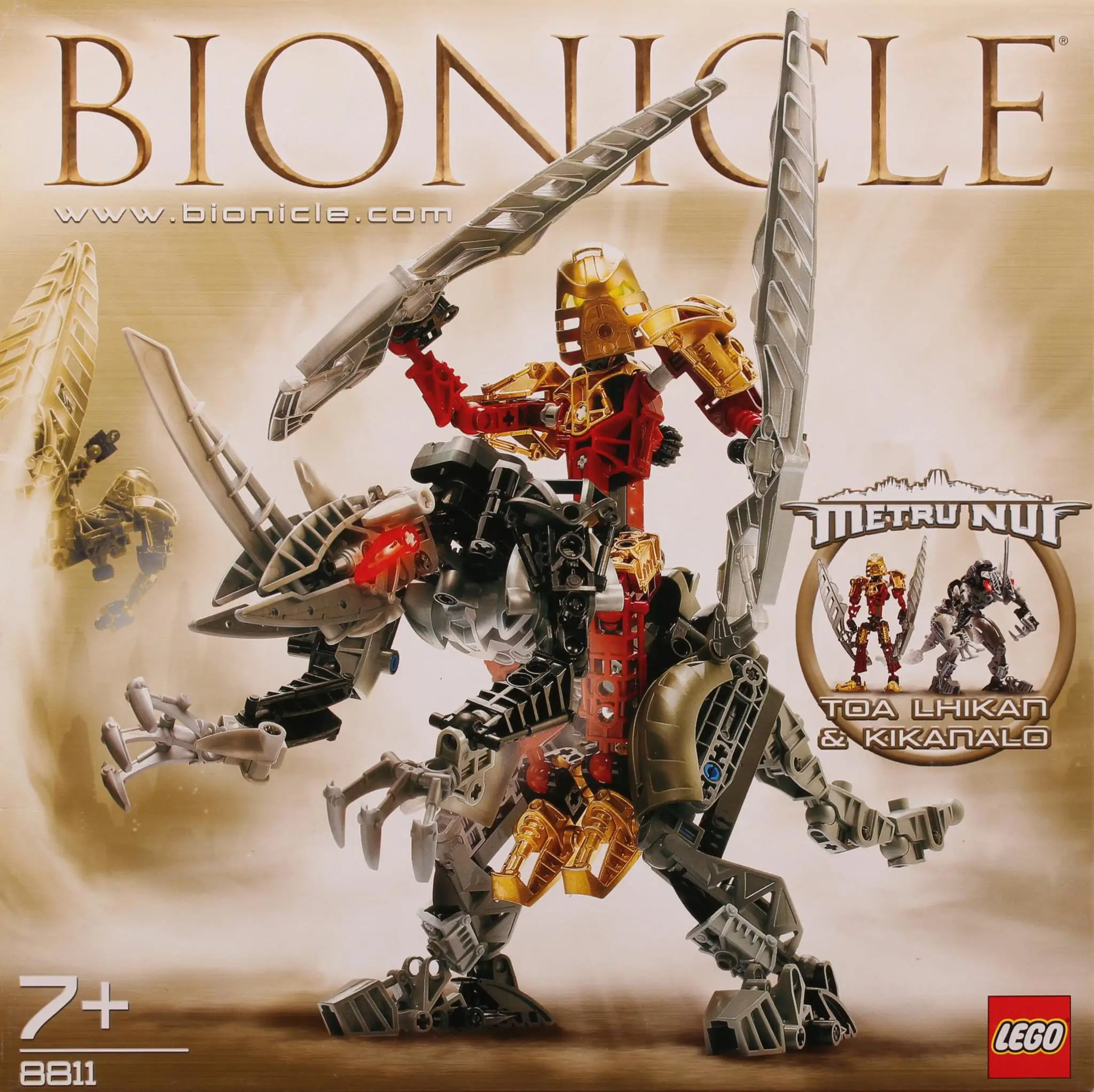 Toa Merlin LEGO BIONICLE Toa Lhikan & Kikanalo • Set 8811 • SetDB