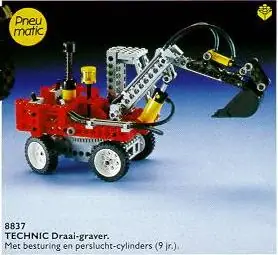 LEGO Technic Pneumatic Excavator Set 8837 SetDB