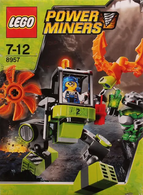 LEGO Power Miners Power Miner Brains • Minifig pm007 • SetDB