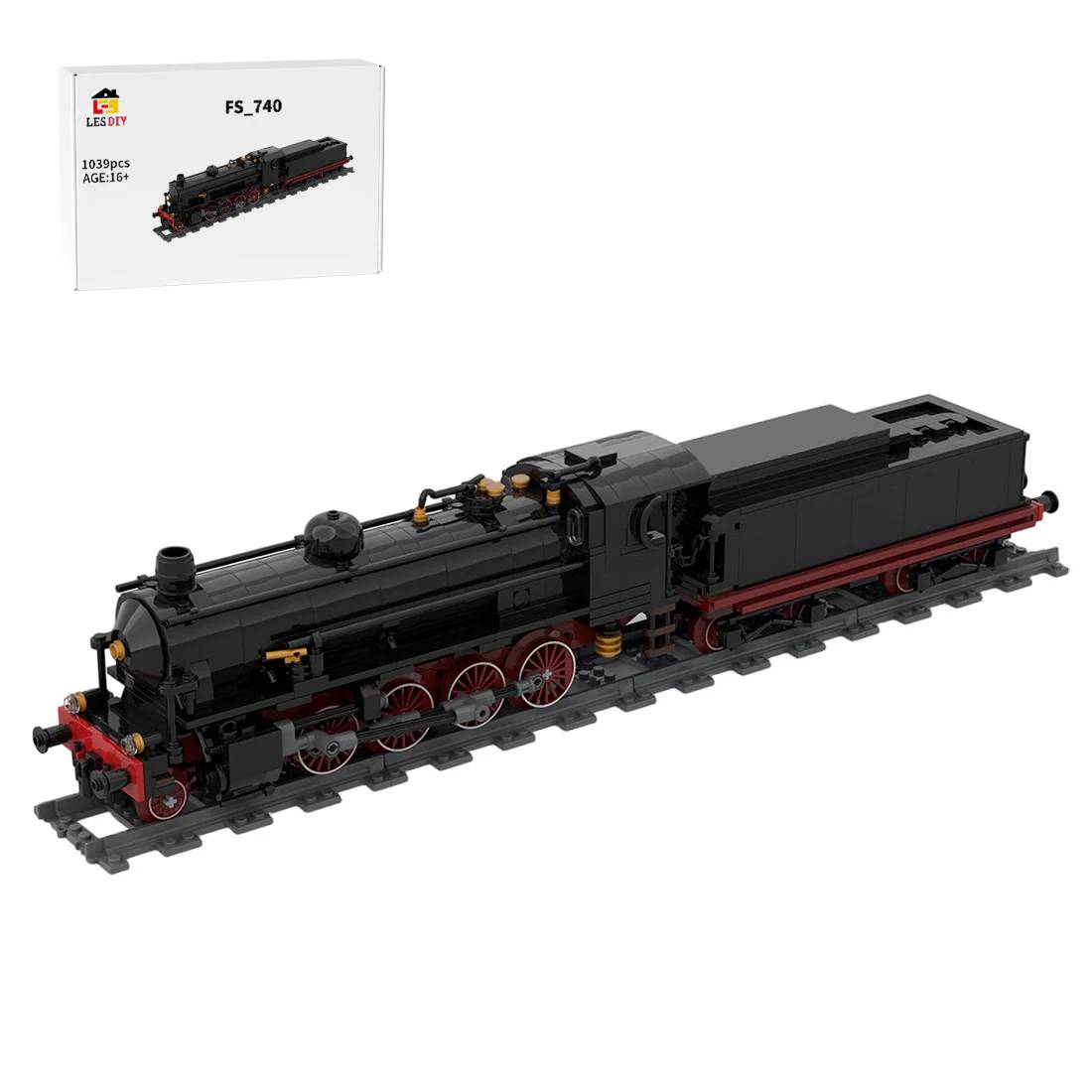 LesDiy Italy FS 740 retro steam locomotive • Set 3711730