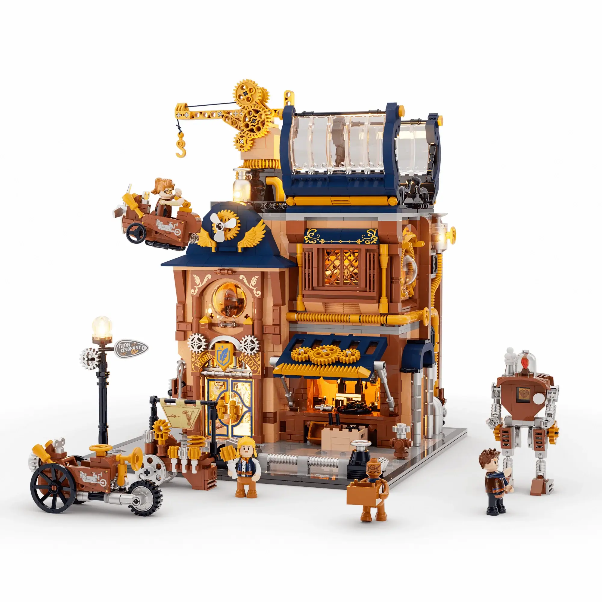 Lumibricks Steampunk Mechanical Workshop • Set 11015 • SetDB
