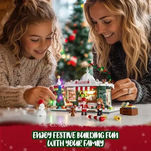 Lumibricks (Funwhole) Christmas Newsstand • Set F9055 Lumibricks (Funwhole) Christmas Newsstand • Set F9055