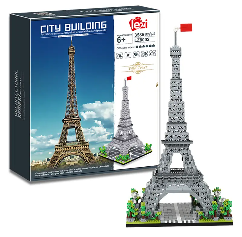 Lezi Eiffel Tower • DIAMOND BLOCKS • Set LZ8002 • SetDB