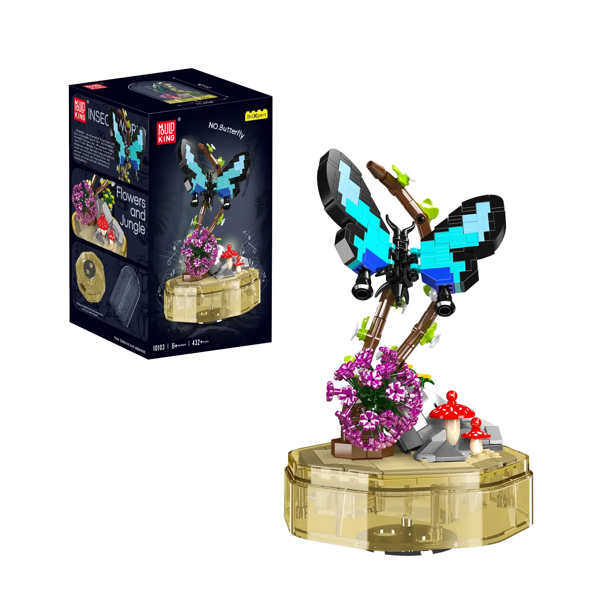 Mould King Butterfly Music Box • Set 10103 • SetDB 