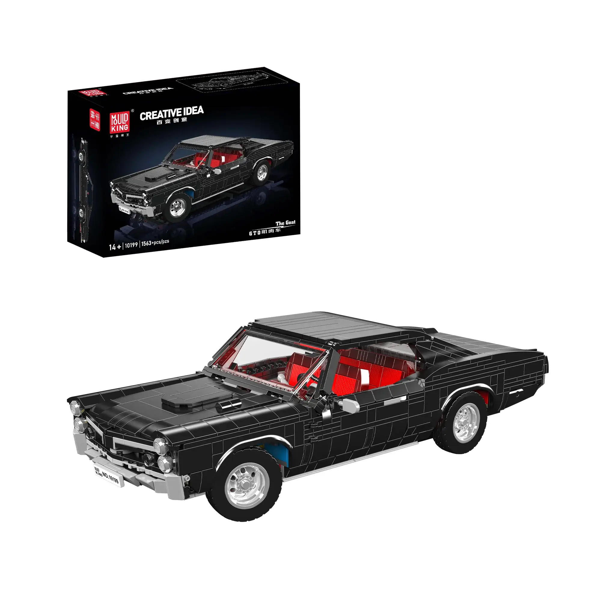 Coche Deportivo MOC De Colección Mould King 10199 – Kit De Construcción Estático Con 1563 Piezas, Ideal Para Adultos Y Regalo De Cumpleaños