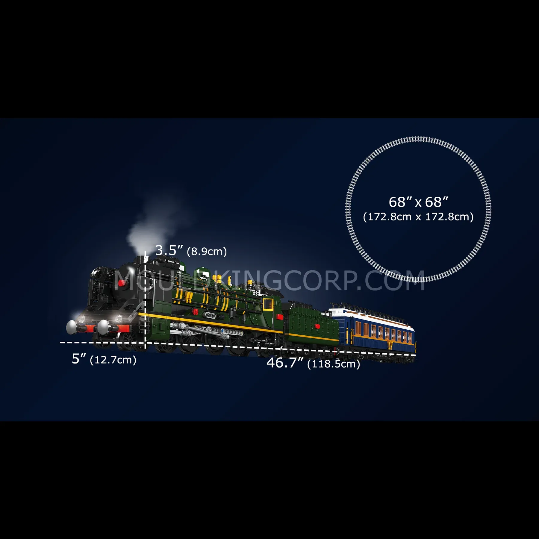 Mould King Orient Express-French Railways SNCF 231 Steam Locomotive