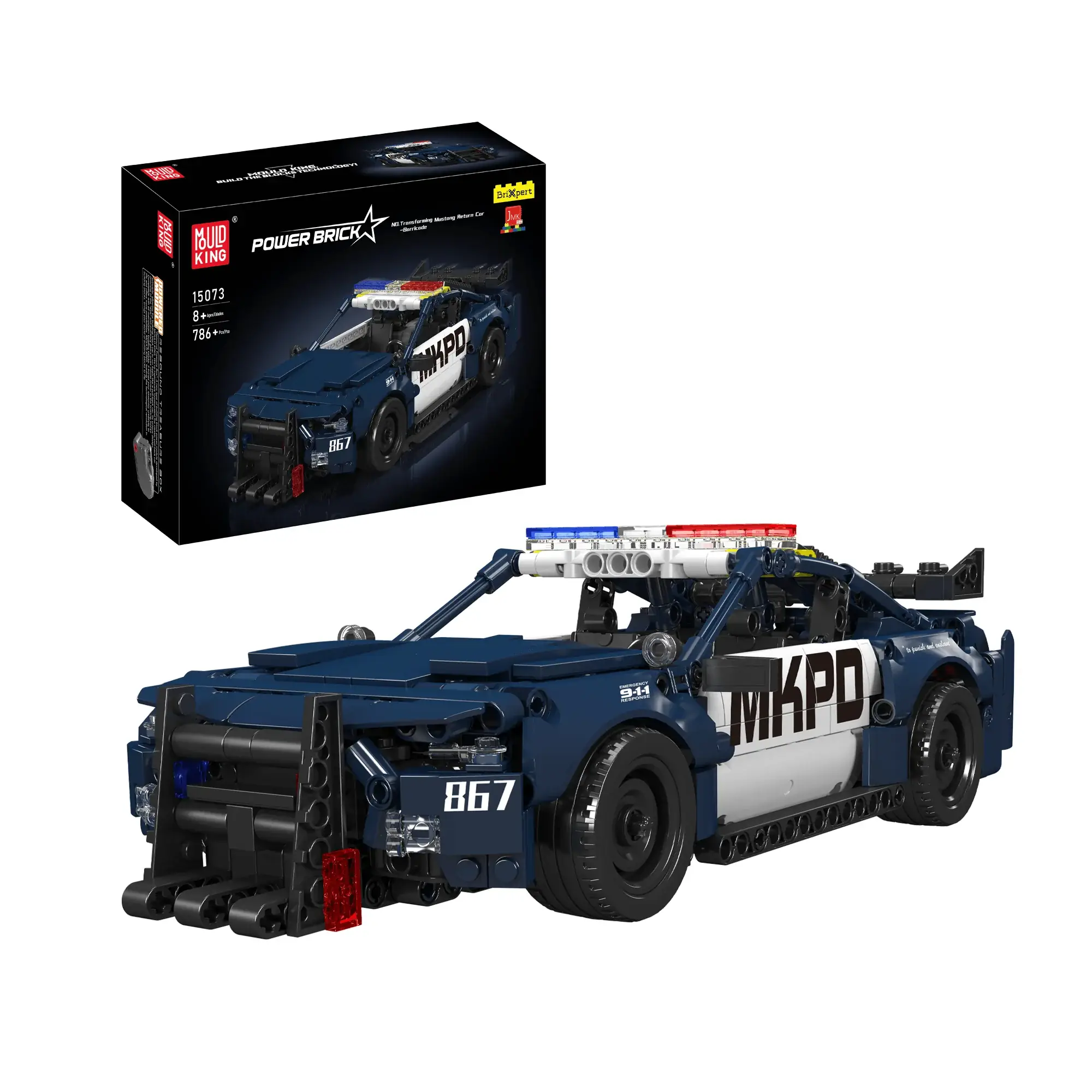 Mould King 15073 Mustang Politieauto Bouwmodelset | 786 Stuks