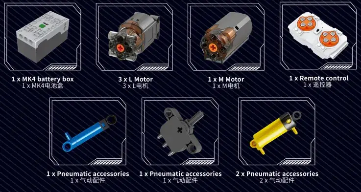 Mould King 17063 Bouwset voor vrachtwagenkraan | 2.530 stuks - Afbeelding 11