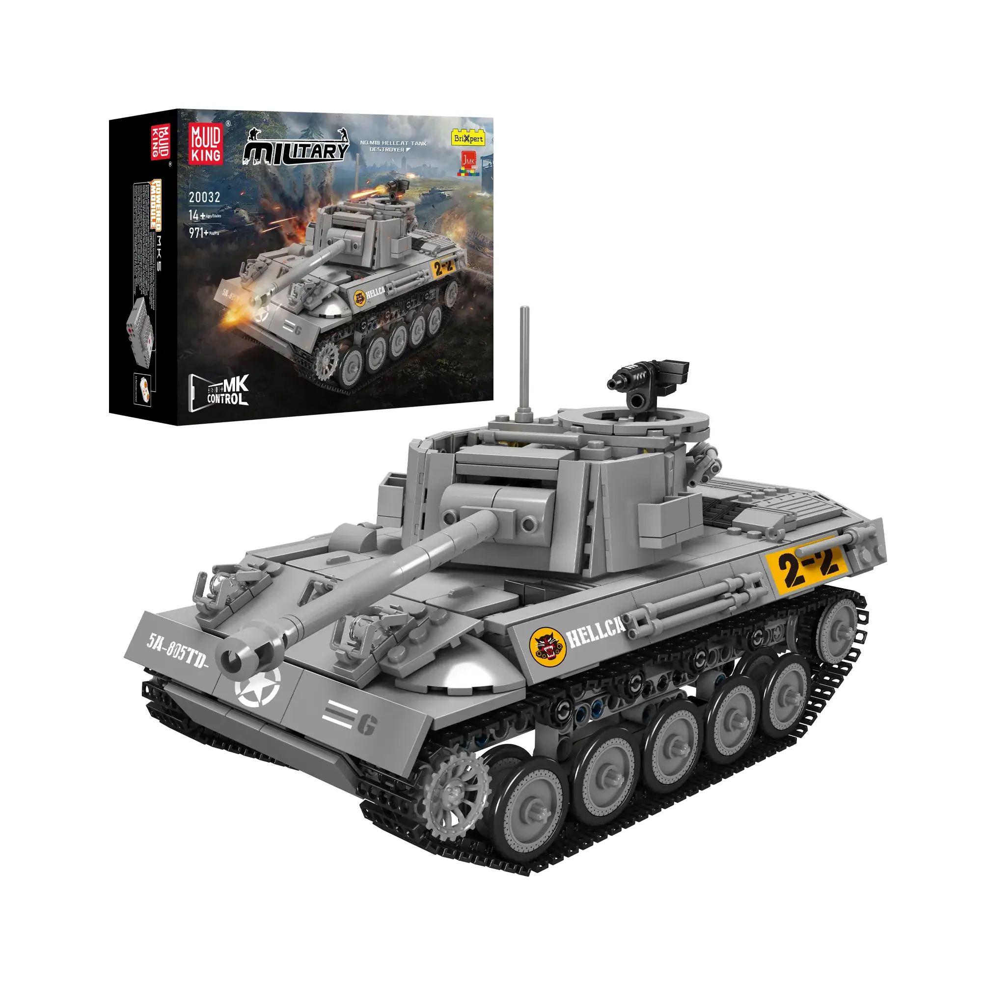 Mould King M18 Hellcat Tank Destroyer • Set 20032 • SetDB