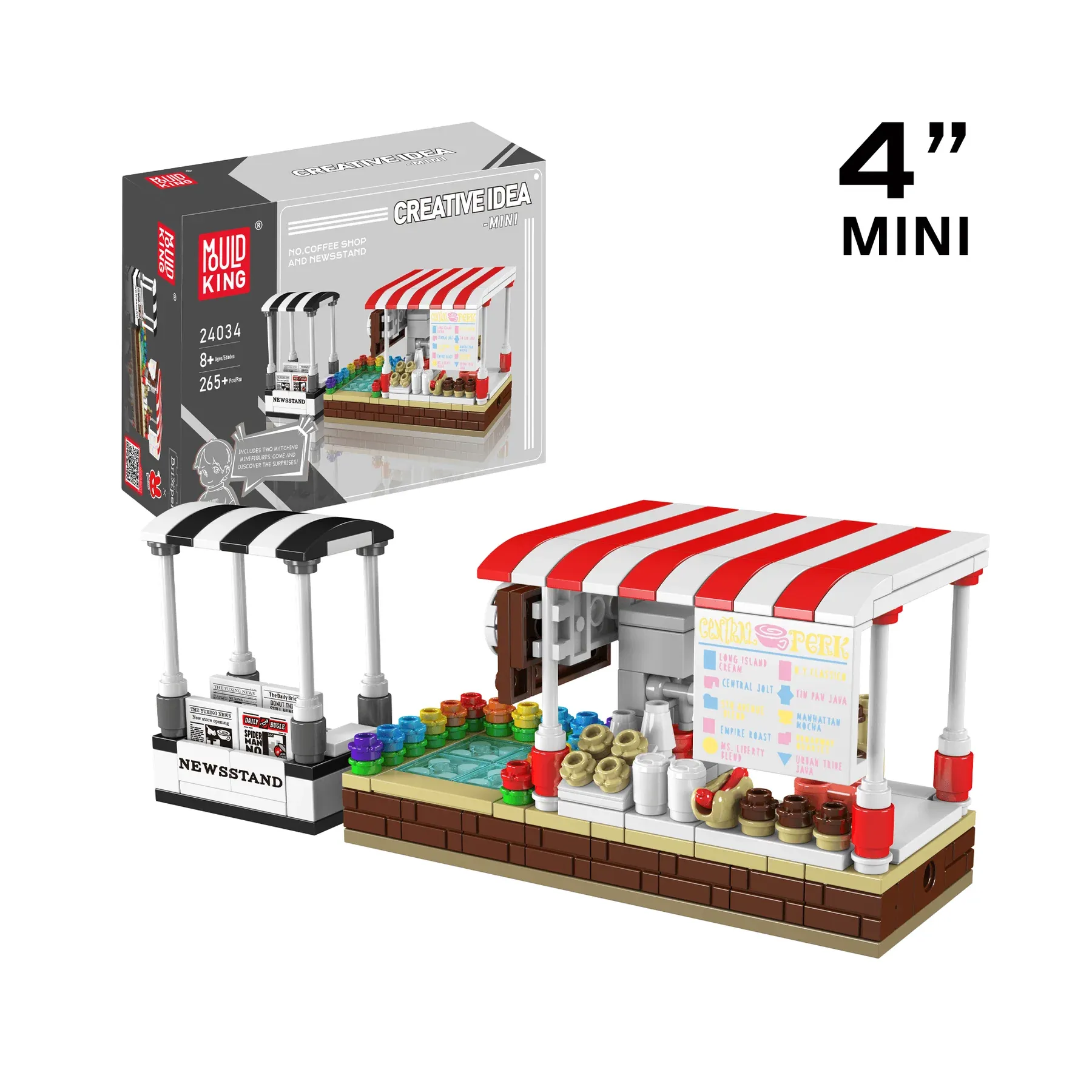 Mould King Coffee Shop and Newsstand • Set 24034 • SetDB