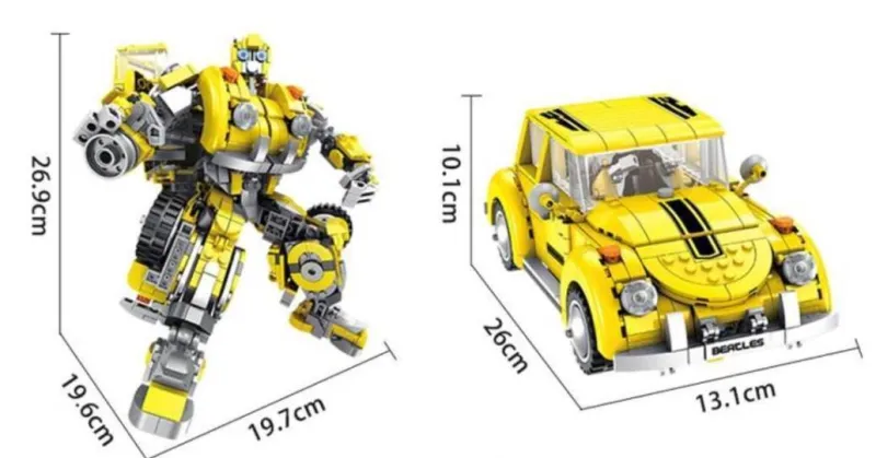 Superrobot 2 in 1, gelb