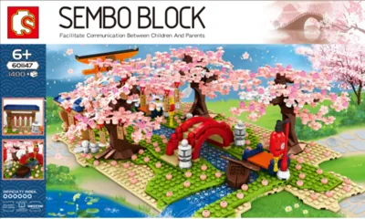 Idea Japanese style cherry blossom scene