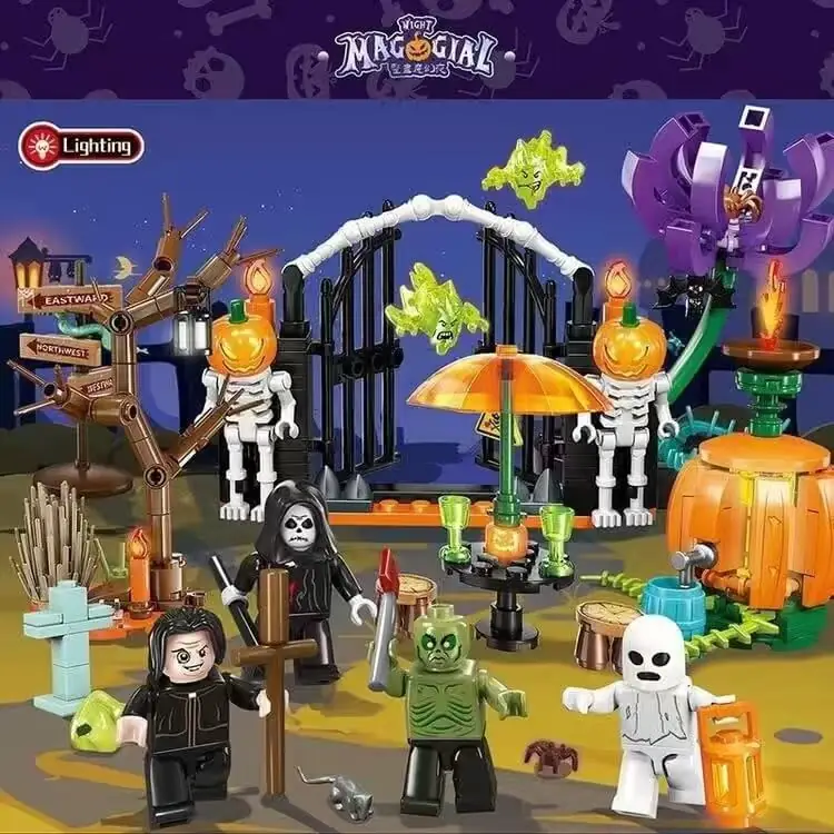 Tricky Magic Night: Halloween-Dekorationen 4 Sets