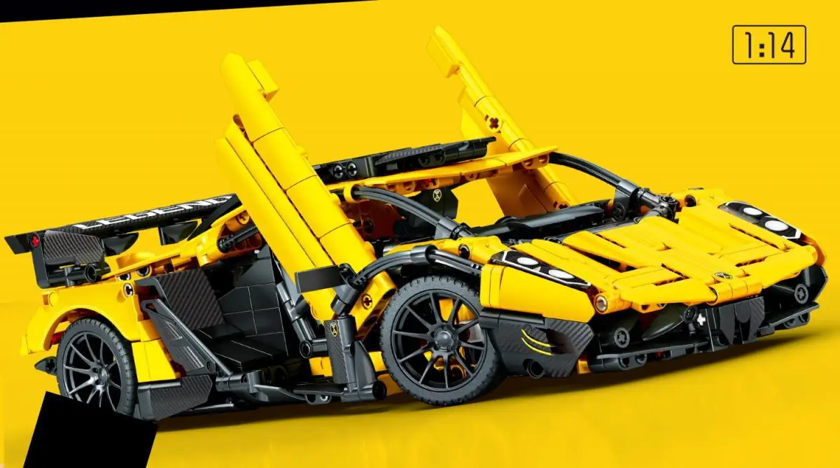 Lego yellow best sale sports car