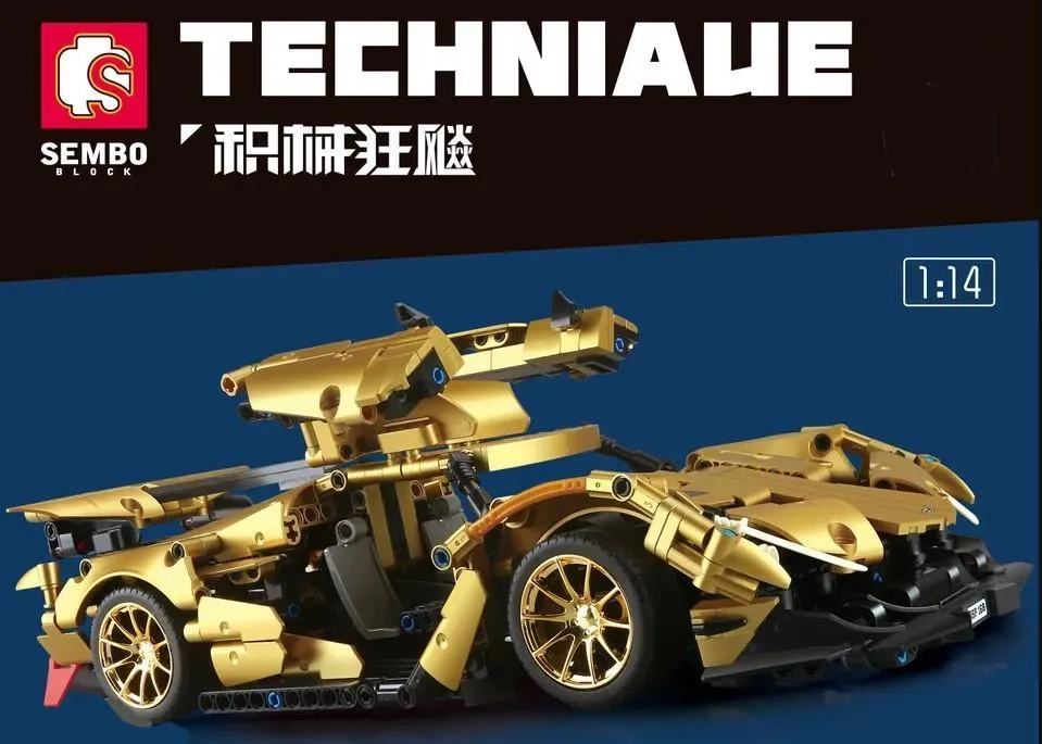 Sembo - Racing car in gold | Set 701926