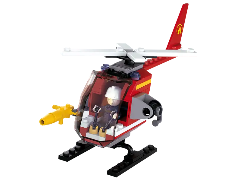 Sluban Firefighting Helicopter Set M38 B0622D SetDB