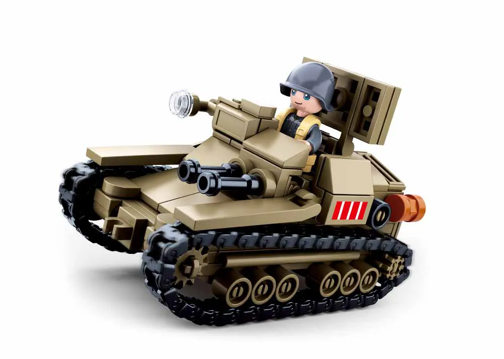 Sluban Small Italian Tank • Set M38-B0709 • SetDB