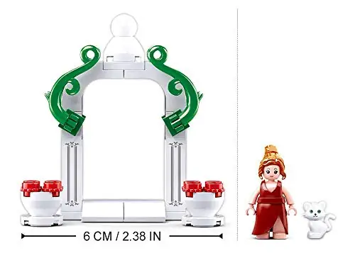 Sluban Klemmbausteine Set 'Künstlerin Im Park' – 114 Teile, Mit Spielfigur, Brunnen, Bank & Zubehör, Kompatibel Mit Anderen Marken
