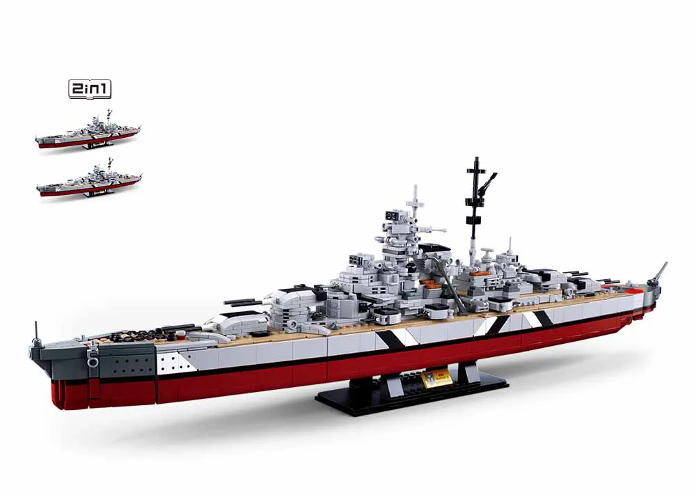 Sluban - Bismarck Battleship 2IN1 | Set M38-B1102