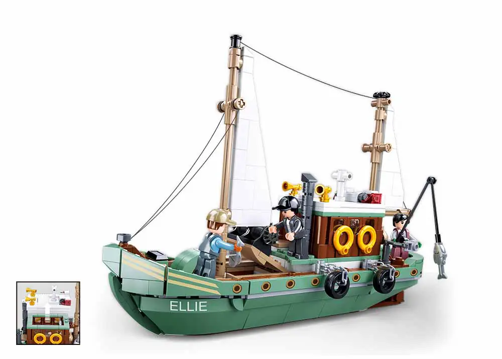Lego fishing boat set sales