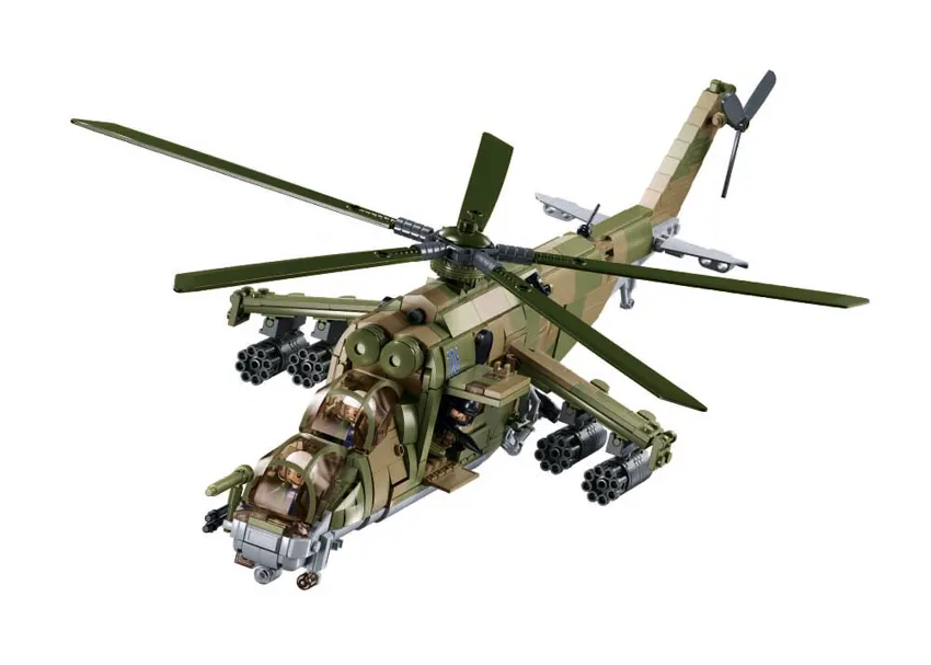 Sluban - Military MI-24S Armed Helicopter | Set M38-B1137