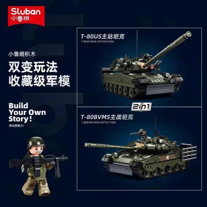 Sluban Military Anti-Aircraft 4 IN 1 • Set M38-B0680 • SetDB