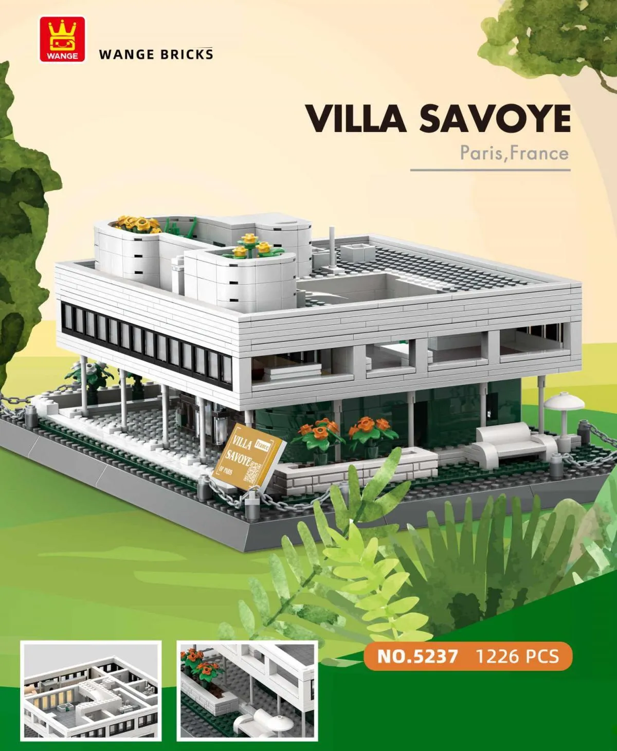 Wange - Villa Savoye, Paris France | Set 5237