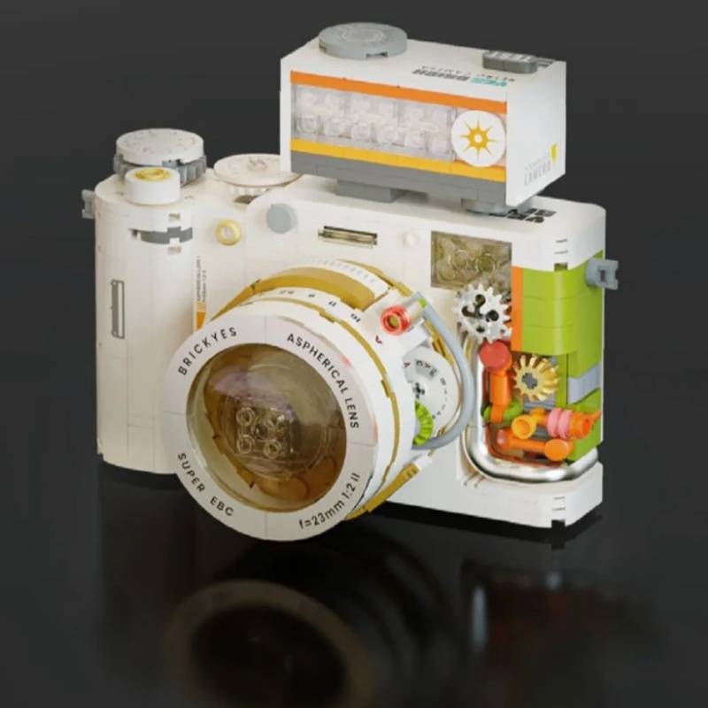 BrickYes Moonlight white camera • MINI BLOCKS • Set 2163