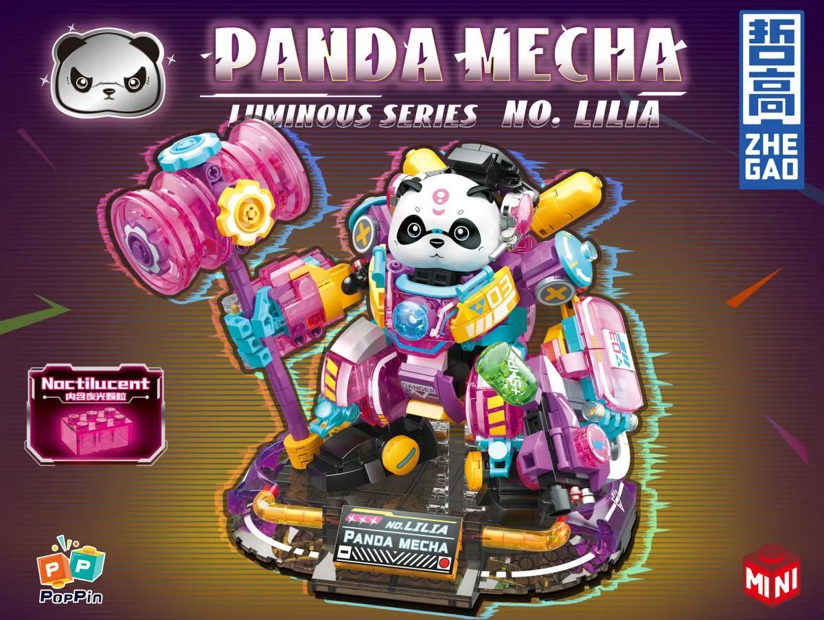 ZHEGAO Panda Mecha Lilia • MINI BLOCKS • Set 662012 • SetDB
