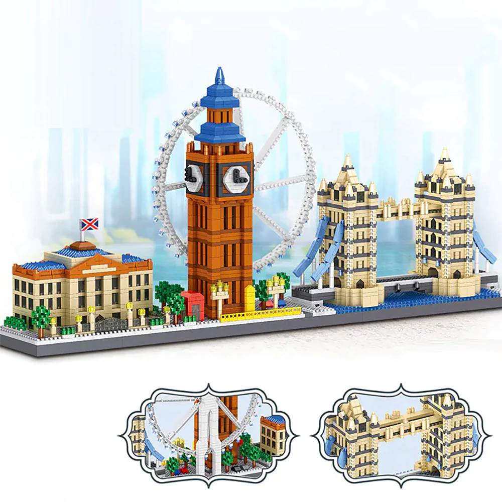 ZHEGAO London Landmarks • MINI BLOCKS • Set LZ8318 • SetDB