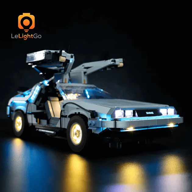 LEGO Icons 10300 Back to the Future Time Machine DeLorean Car Set
