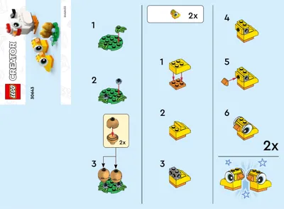 Manual LEGO Creator Easter Chickens - 1