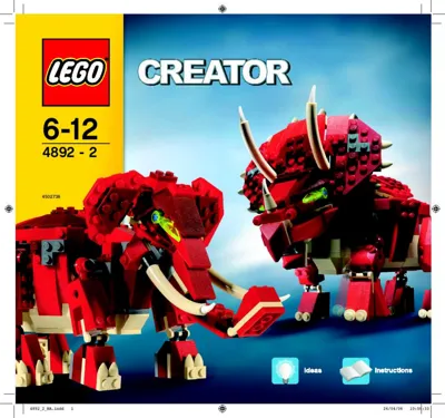 Picket alarm publikum LEGO Prehistoric Power • Set 4892 • SetDB • Merlins Bricks