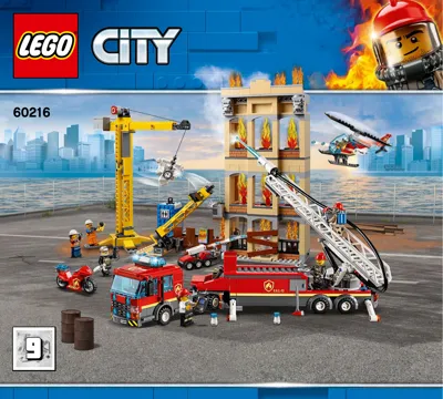 græs blast lavendel LEGO City Downtown Fire Brigade • Set 60216 • SetDB